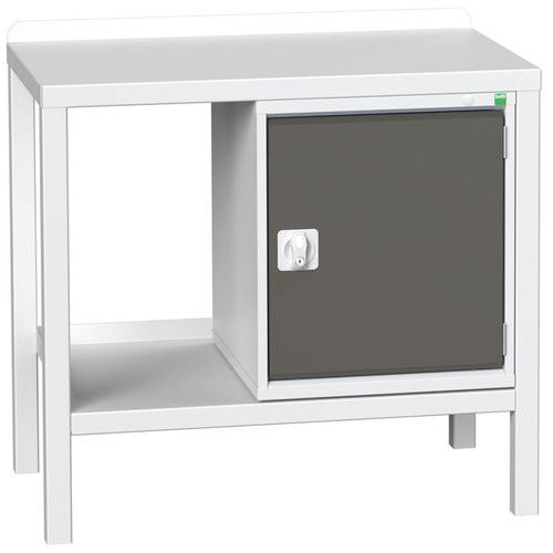 Stoły warsztatowe Bott Verso Weld z szafką, szer. 100 i 150 cm, multipleks/stal - Stół warsztatowy Bott Verso Weld, 91 x 100 x 60 cm, 1 szafka, stal, 