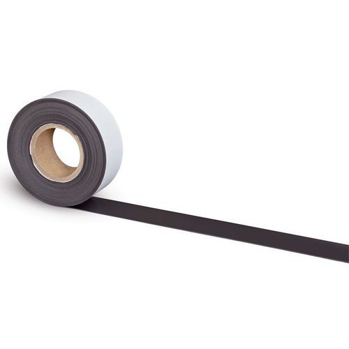 Taśmy magnetyczne samoprzylepne Maul, 10 m, szerokość 25 do 100 mm - Taśma magnetyczna samoprzylepna Maul czarna, 10 m, szerokość 60 mm
