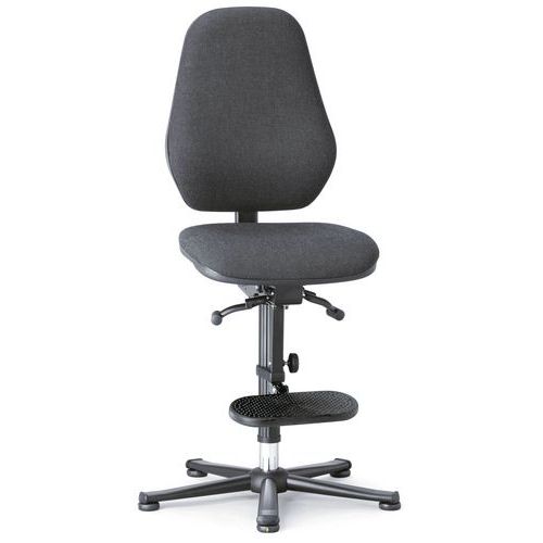 Antystatyczne krzesła robocze ESD Bimos Basic 9152E, 9156E i 9159E z ślizgaczami - Antystatyczne krzesło robocze ESD Bimos Basic 9156E z ślizgaczami, 