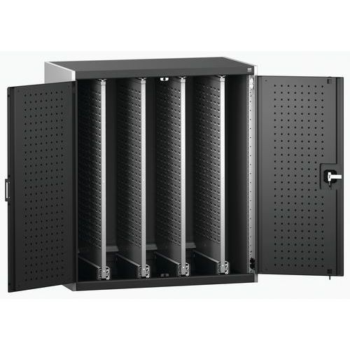 Szafy warsztatowe Bott Cubio z wysuwanymi panelami perforowanymi - Szafka warsztatowa Bott Cubio z wysuwanymi panelami perforowanymi, 120 x 105 x 65 c