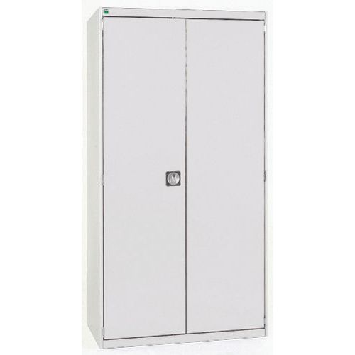 Szafy warsztatowe Bott Cubio, drzwi perforowane, wysokość 200 cm - Szafka warsztatowa Bott Cubio, 200 x 105 x 52,5 cm, drzwi perforowane, szaro-szary