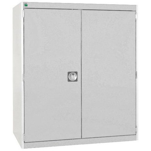 Szafy warsztatowe Bott Cubio, drzwi perforowane, wysokość 120 cm - Szafka warsztatowa Bott Cubio, 120 x 105 x 65 cm, drzwi perforowane, szaro-szary