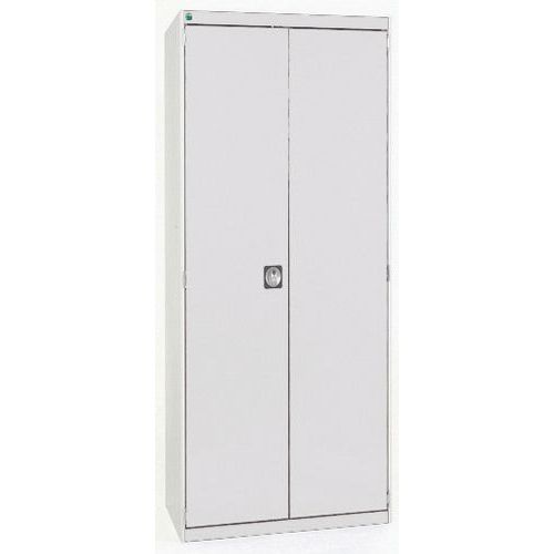 Szafy warsztatowe Bott Cubio, drzwi perforowane, wysokość 200 cm - Szafka warsztatowa Bott Cubio, 200 x 80 x 52,5 cm, drzwi perforowane, szaro-szary