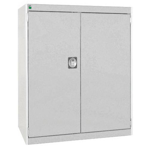 Szafy warsztatowe Bott Cubio, drzwi perforowane, wysokość 100 cm - Szafka warsztatowa Bott Cubio, 100 x 80 x 65 cm, drzwi perforowane, szaro-szary