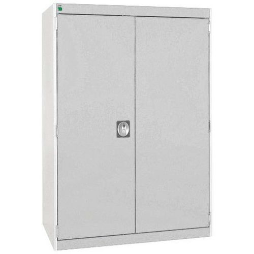 Szafy warsztatowe Bott Cubio, drzwi perforowane, wysokość 120 cm - Szafka warsztatowa Bott Cubio, 120 x 80 x 65 cm, drzwi perforowane, szaro-szary