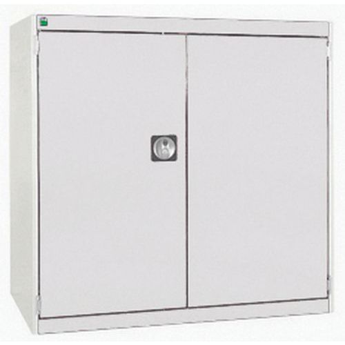 Szafy warsztatowe Bott Cubio, drzwi perforowane, wysokość 100 cm - Szafka warsztatowa Bott Cubio, 100 x 105 x 52,5 cm, drzwi perforowane, szaro-szary