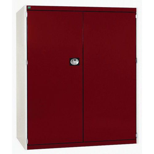 Szafy warsztatowe Bott Cubio 160, drzwi perforowane, wys. 160 cm - Szafka warsztatowa Bott Cubio 160, 160 x 130 x 52,5 cm, drzwi perforowane, szaro-cz
