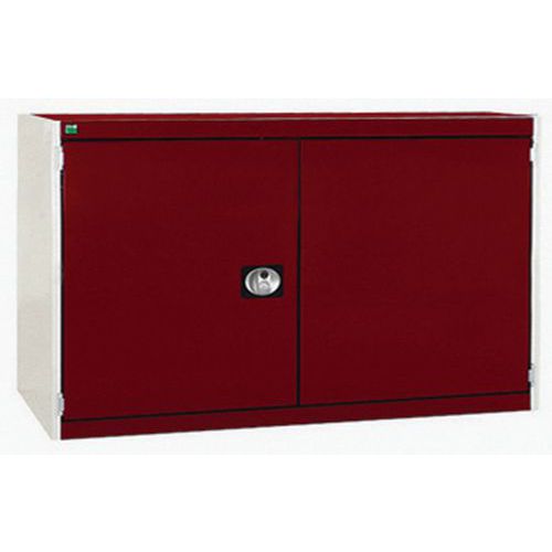 Szafy warsztatowe Bott Cubio 160, drzwi perforowane, wysokość 80 cm - Szafka warsztatowa Bott Cubio 160, 80 x 130 x 52,5 cm, drzwi perforowane, szaro-