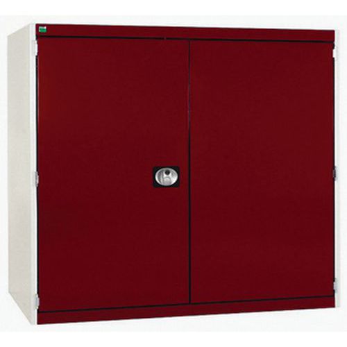 Szafy warsztatowe Bott Cubio 160, drzwi perforowane, wysokość 120 cm - Szafka warsztatowa Bott Cubio 160, 120 x 130 x 52,5 cm, drzwi perforowane, szar