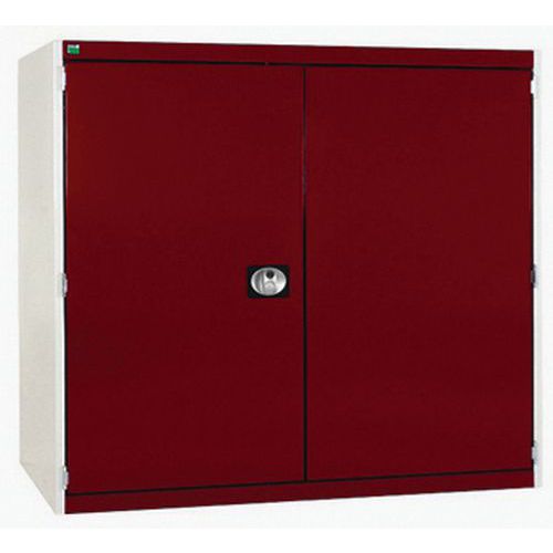 Szafy warsztatowe Bott Cubio 160, drzwi perforowane, wysokość 120 cm - Szafka warsztatowa Bott Cubio 160, 120 x 130 x 65 cm, drzwi perforowane, szaro-