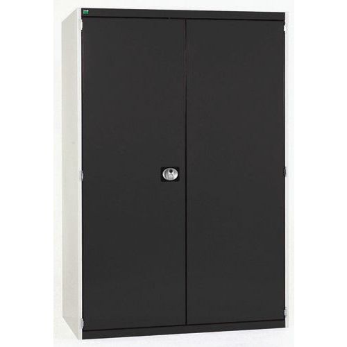 Szafy warsztatowe Bott Cubio 160, drzwi perforowane, wysokość 200 cm - Szafka warsztatowa Bott Cubio 160, 200 x 130 x 52,5 cm, drzwi perforowane, szar