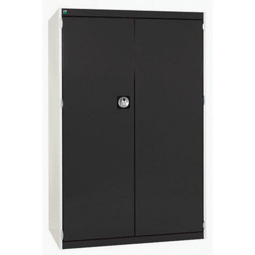 Szafy warsztatowe Bott Cubio, drzwi perforowane, wysokość 160 cm - Szafka warsztatowa Bott Cubio, 160 x 105 x 65 cm, drzwi perforowane, szaro-antracyt