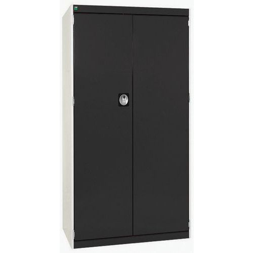 Szafy warsztatowe Bott Cubio, drzwi perforowane, wysokość 160 cm - Szafka warsztatowa Bott Cubio, 160 x 80 x 65 cm, drzwi perforowane, szaro-antracyt