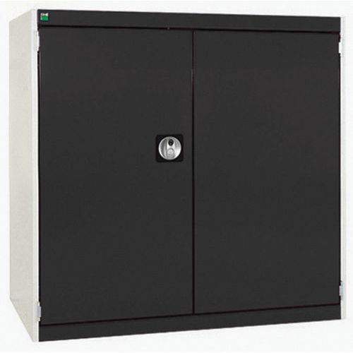 Szafy warsztatowe Bott Cubio, drzwi perforowane, wysokość 100 cm - Szafka warsztatowa Bott Cubio, 100 x 105 x 65 cm, drzwi perforowane, szaro-antracyt