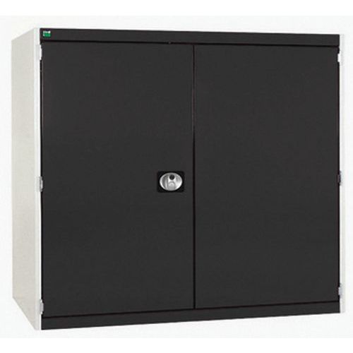 Szafy warsztatowe Bott Cubio 160, drzwi perforowane, wysokość 120 cm - Szafka warsztatowa Bott Cubio 160, 120 x 130 x 52,5 cm, drzwi perforowane, szar