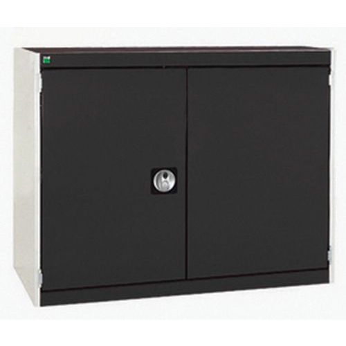 Szafy warsztatowe Bott Cubio, drzwi perforowane, wysokość 80 cm - Szafka warsztatowa Bott Cubio, 80 x 105 x 52,5 cm, drzwi perforowane, szaro-antracyt