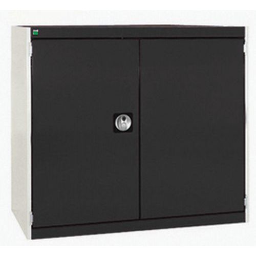 Szafy warsztatowe Bott Cubio, drzwi perforowane, wysokość 90 cm - Szafka warsztatowa Bott Cubio, 90 x 105 x 52,5 cm, drzwi perforowane, szaro-antracyt