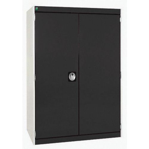 Szafy warsztatowe Bott Cubio, drzwi perforowane, wysokość 120 cm - Szafka warsztatowa Bott Cubio, 120 x 80 x 52,5 cm, drzwi perforowane, szaro-antracy