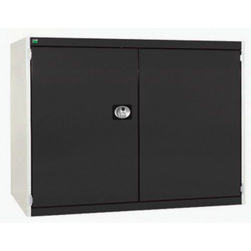 Szafy warsztatowe Bott Cubio 160, drzwi perforowane, wysokość 100 cm - Szafka warsztatowa Bott Cubio 160, 100 x 130 x 65 cm, drzwi perforowane, szaro-