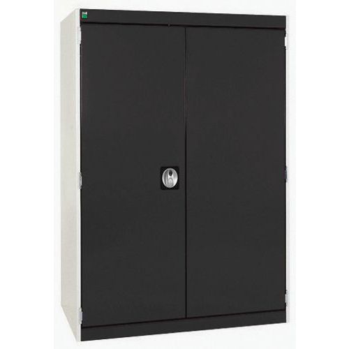 Szafy warsztatowe Bott Cubio, drzwi perforowane, wysokość 120 cm - Szafka warsztatowa Bott Cubio, 120 x 80 x 65 cm, drzwi perforowane, szaro-antracyt
