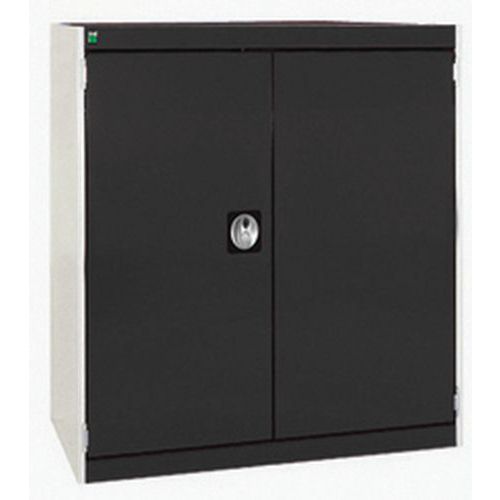 Szafy warsztatowe Bott Cubio, drzwi perforowane, wysokość 90 cm - Szafka warsztatowa Bott Cubio, 90 x 80 x 52,5 cm, drzwi perforowane, szaro-antracyt