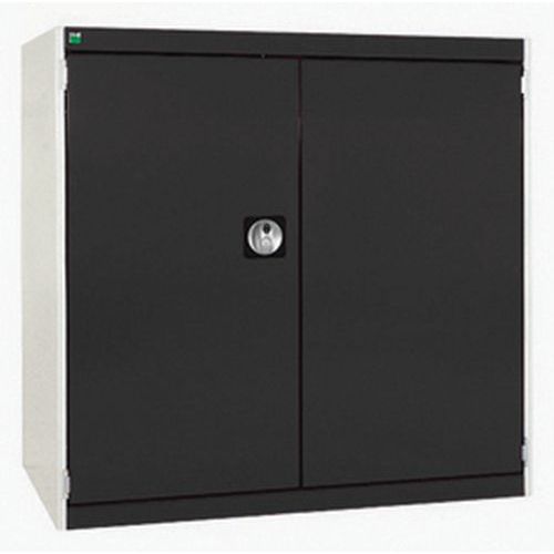 Szafy warsztatowe Bott Cubio, drzwi perforowane, wysokość 100 cm - Szafka warsztatowa Bott Cubio, 100 x 105 x 52,5 cm, drzwi perforowane, szaro-antrac