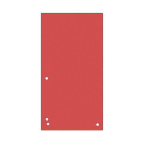 Przekładki DONAU, karton, 1/3 A4, 235x105mm, 100szt. - Przekładki DONAU, karton, 1/3 A4, 235x105mm, 100szt., czerwone