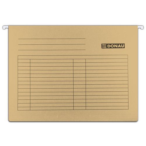Teczka zawieszkowa DONAU, A4, 230gsm - Teczka zawieszkowa DONAU, A4, 230gsm, brązowa, sprzedaż po 5 szt.