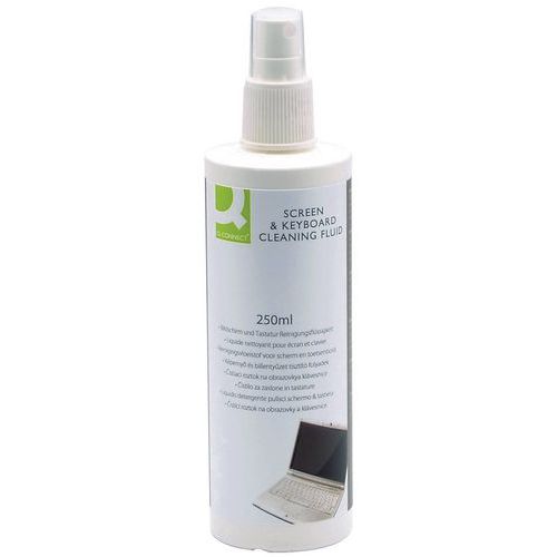Spray do czyszczenia ekranów TFT/LCD/LED i klawiatur Q-CONNECT, 250ml Spray do czyszczenia ekranów TFT/LCD/LED i klawiatur Q-CONNECT, 250ml