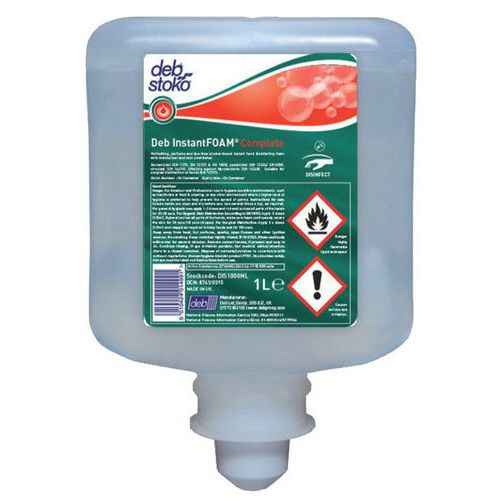 Pianowy środek dezynfekujący DEB Instatn Foam Complete, zapas do dozownika, 1000ml