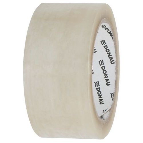 Taśma pakowa DONAU Hot-Melt , 48mm, 66m, 50mikr., transparentna