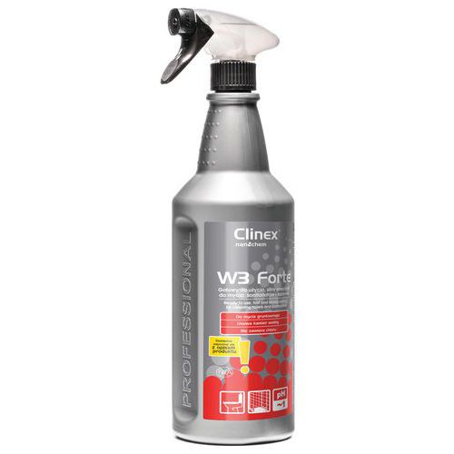Preparat CLINEX W3 Forte 1L 77-634, do mycia sanitariatów i łazienek Preparat CLINEX W3 Forte 1L 77-634, do mycia sanitariatów i łazienek