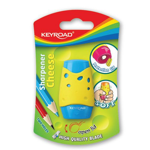 Temperówka KEYROAD Soft, plastikowa, pojedyncza, blister, mix kolorów - Temperówka KEYROAD Soft, plastikowa, pojedyncza, blister, mix kolorów, sprzeda