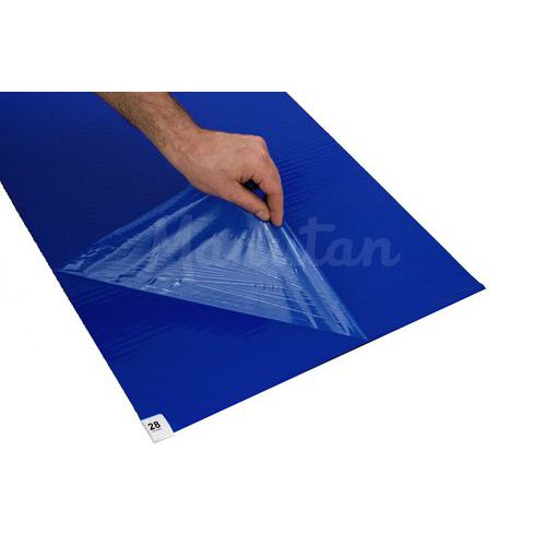 Maty przylepne, 115 x 45 cm - Mata przylepna, 115 x 45 cm, niebieska