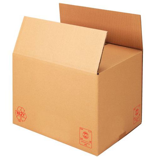 Pudła kartonowe podwójne wykonane z tektury dwuwarstwowej - Pudełko kartonowe podwójne wykonane z dwuwarstwowej tektury o wymiarach 300 x 300 mm