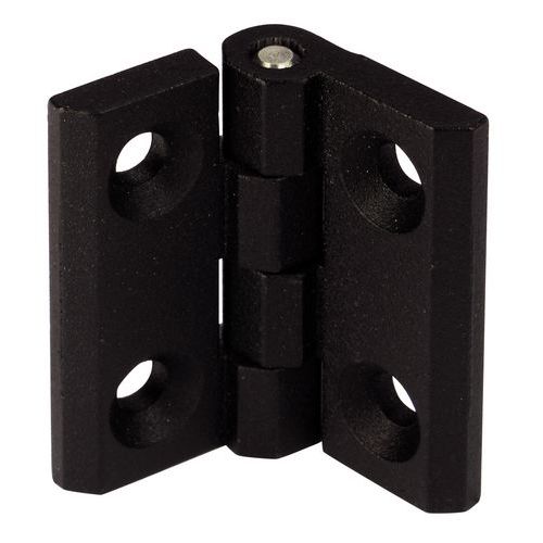 Zawiasy kwadratowe 180° - Znal - czarny - Zawiasy kwadratowe 180° - Znal - czarny, 40 x 40 mm