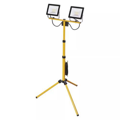 Reflektory LED HOBBY SLIM ze stojakiem, neutralna biel - Reflektor LED HOBBY SLIM ze stojakiem, neutralna biel, 2 x 30 W