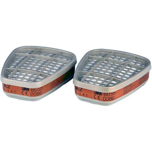 Filtr 3M 6055 przeciw gazom i oparom, 2 szt.