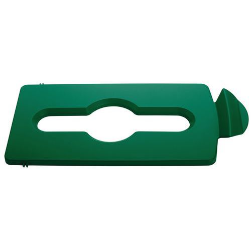 Pokrywa na odpady zmieszane Slim Jim_Rubbermaid - Pokrywa na odpady zmieszane Slim Jim zielona