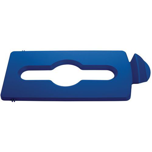 Pokrywa na odpady zmieszane Slim Jim_Rubbermaid - Pokrywa na odpady zmieszane Slim Jim niebieska