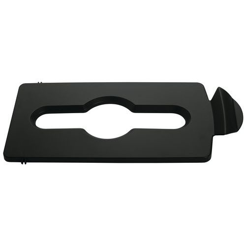 Pokrywa na odpady zmieszane Slim Jim_Rubbermaid - Pokrywa na odpady zmieszane Slim Jim czarna