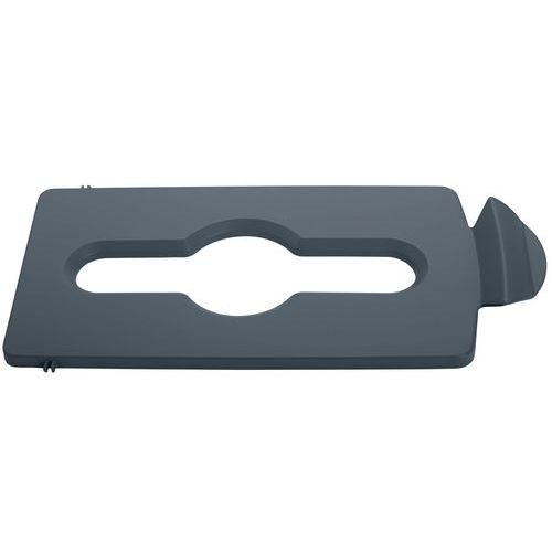 Pokrywa na odpady zmieszane Slim Jim_Rubbermaid - Pokrywa na odpady zmieszane Slim Jim szara