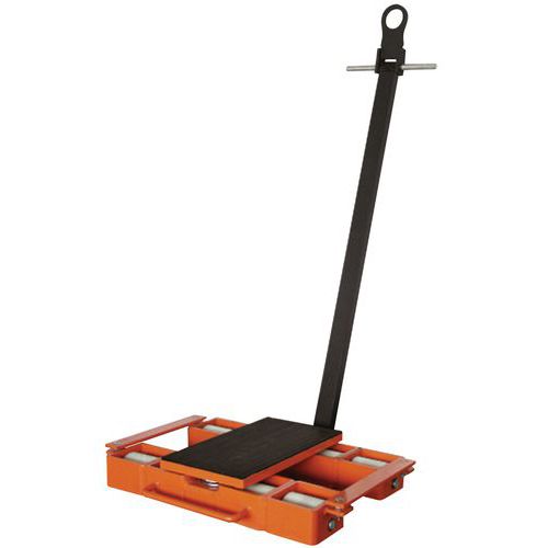 Platforma transportowa z drążkiem holowniczym, 56 x 64 cm, do 12 000 kg