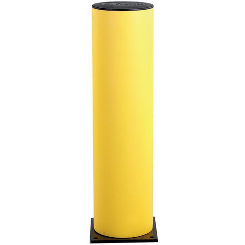 Plastikowe słupki odgradzające Dancop d-flexx, żółte - Plastikowy słupek odgradzający Dancop, d-flexx, żółty, wysokość 75 cm