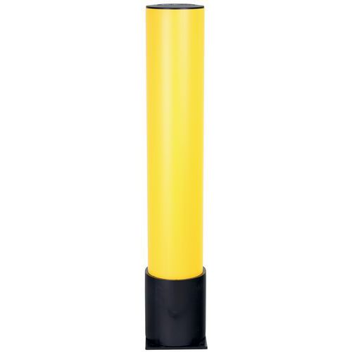 Plastikowe słupki odgradzające Dancop d-flexx, żółte - Plastikowy słupek odgradzający Dancop, d-flexx, żółty, wysokość 120 cm, uchwyt obrotowy