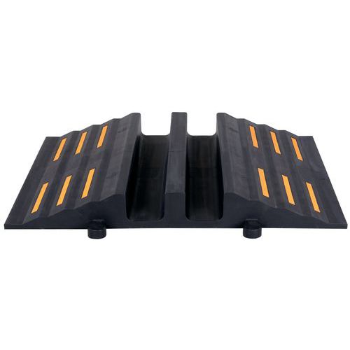 Przejazdy kablowe Crash Stop, 2 kanały, szerokość 68 cm - Przejazd kablowy Crash Stop, 2 kanały, szerokość 68 cm, czarny