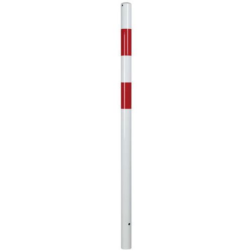 Metalowe słupki odgradzające do zabetonowania Crash Stop, wysokość 140 cm - Metalowy słupek odgradzający do zabetonowania Crash Stop, bez oczka, wysok