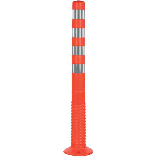 Plastikowe słupki odgradzające Crash Stop - Plastikowy słupek odgradzający Crash Stop, pomarańczowy, wysokość 100 cm