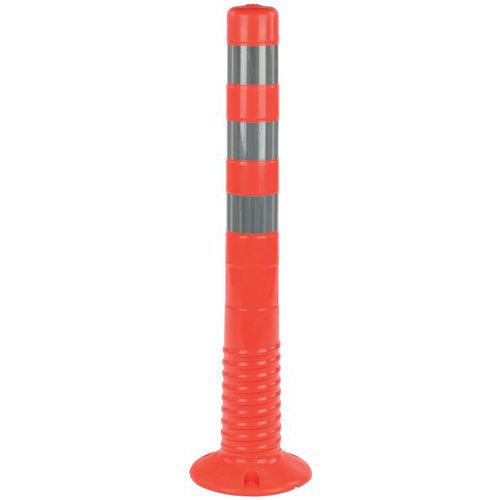 Plastikowe słupki odgradzające Crash Stop - Plastikowy słupek odgradzający Crash Stop, pomarańczowy, wysokość 75 cm