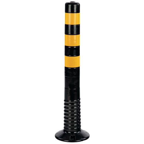 Plastikowe słupki odgradzające Crash Stop - Plastikowy słupek odgradzający Crash Stop, czarny, wysokość 75 cm